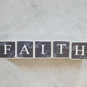 Faith Wood Blocks -OS